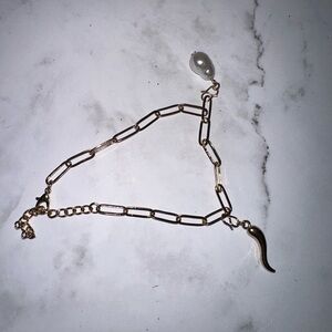 GOLD PLATED BRACELET WITH CHARMS